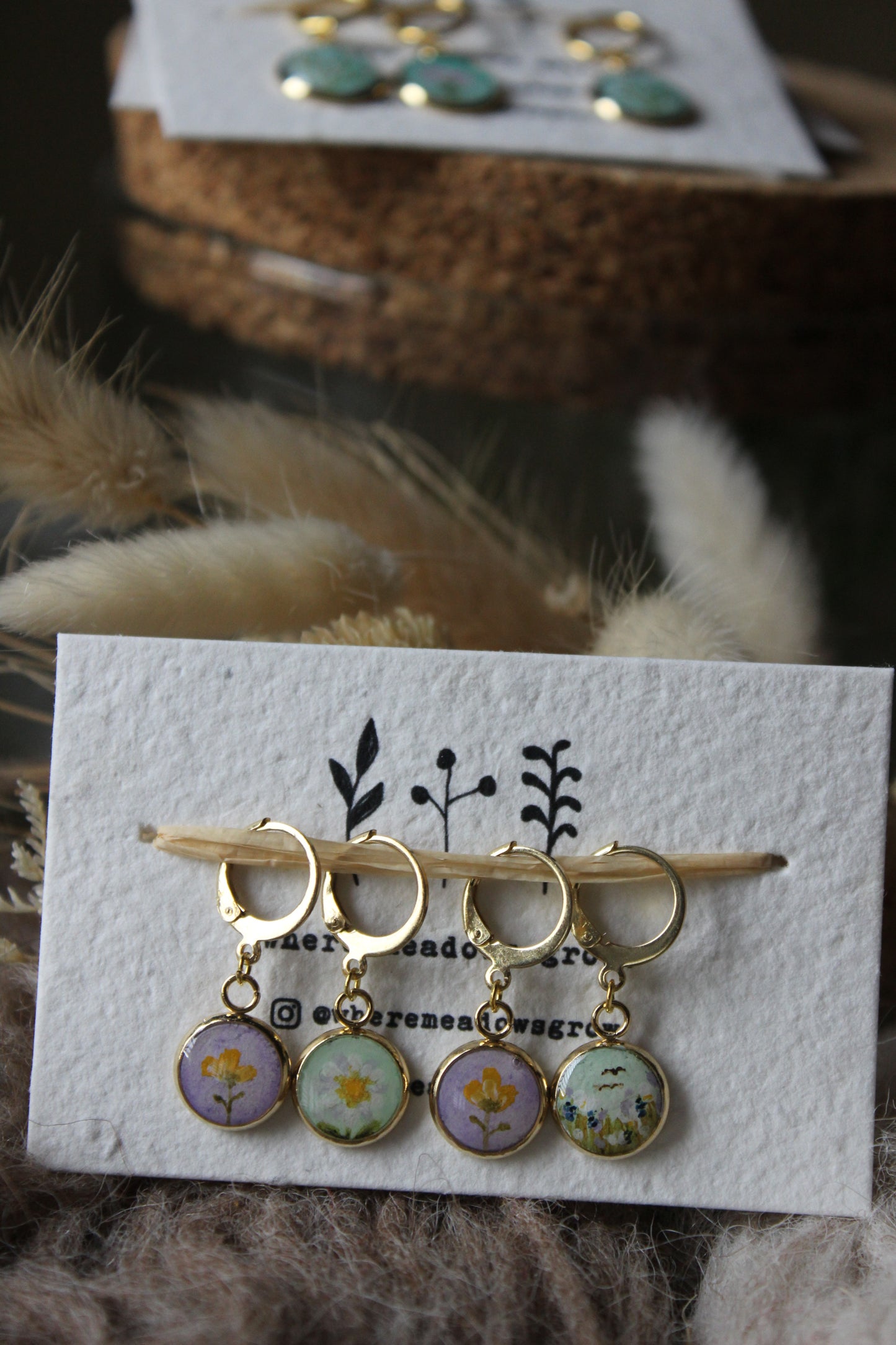 Petals and Meadows Stitchmarker Set