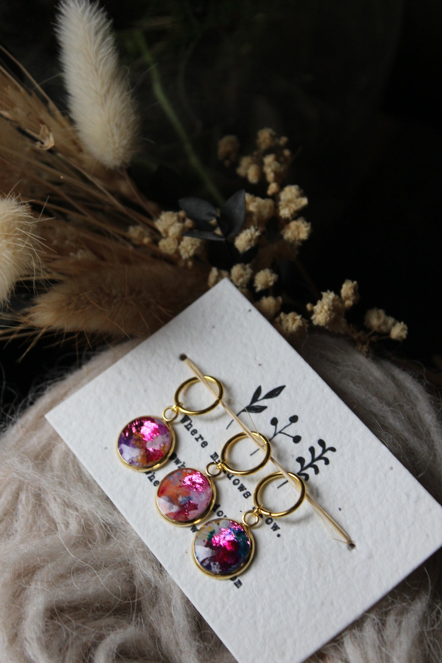 Abstract Shimmer Stitchmarker Set