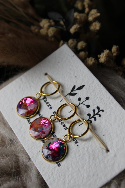 Abstract Shimmer Stitchmarker Set