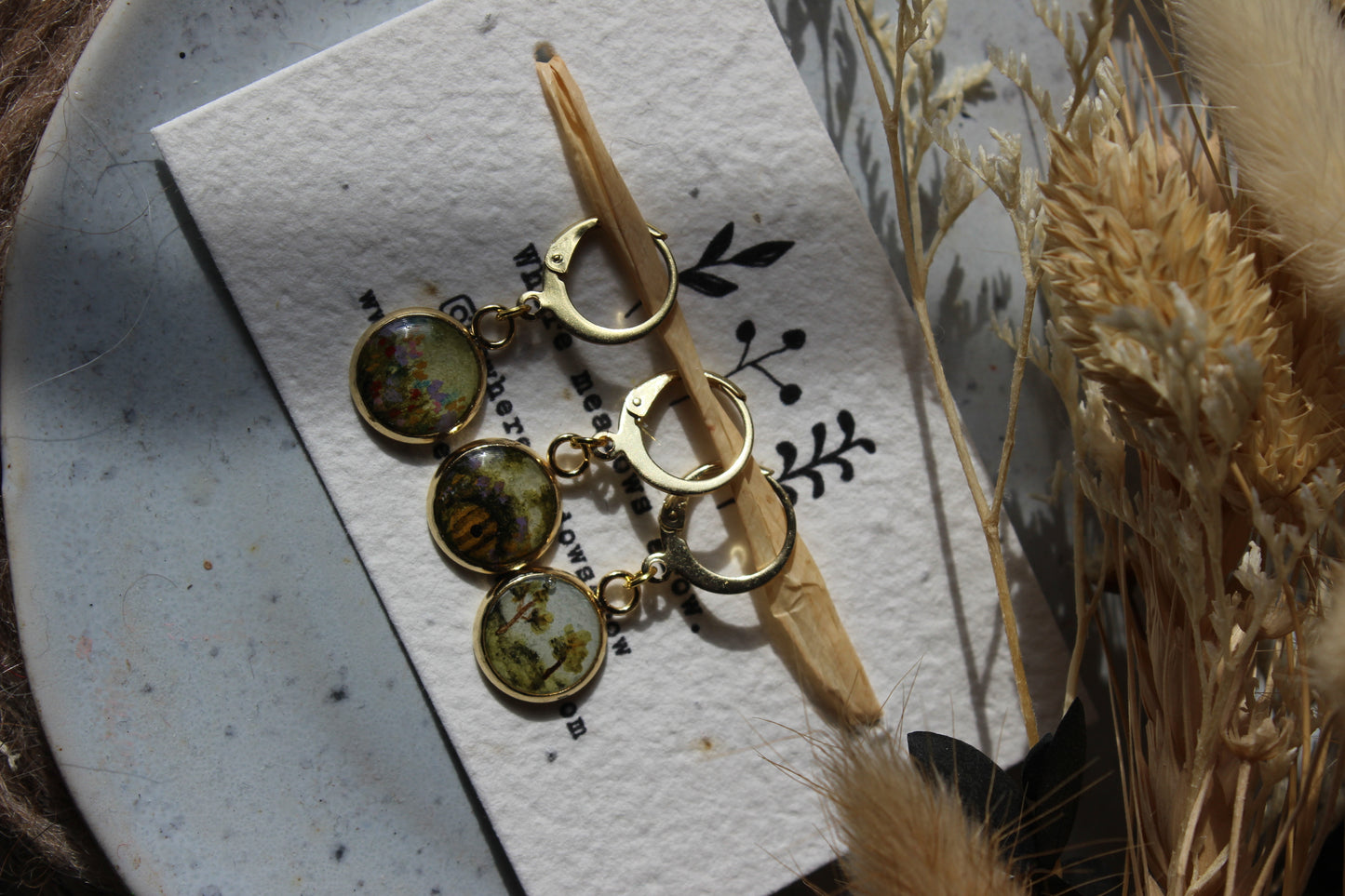 Purple Blossoms in the Shire Stitchmarker Set