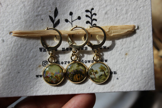 Purple Blossoms in the Shire Stitchmarker Set