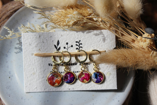 Abstract Gold Leaf Stitchmarker Set