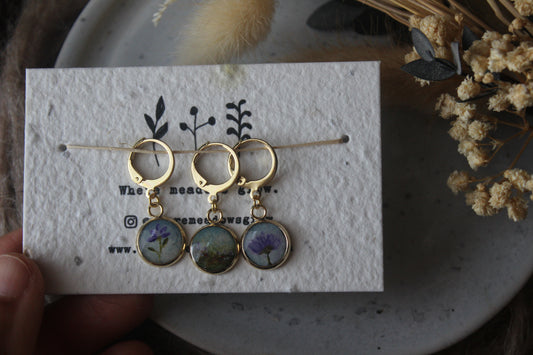 Purple Petals Stitchmarker Set