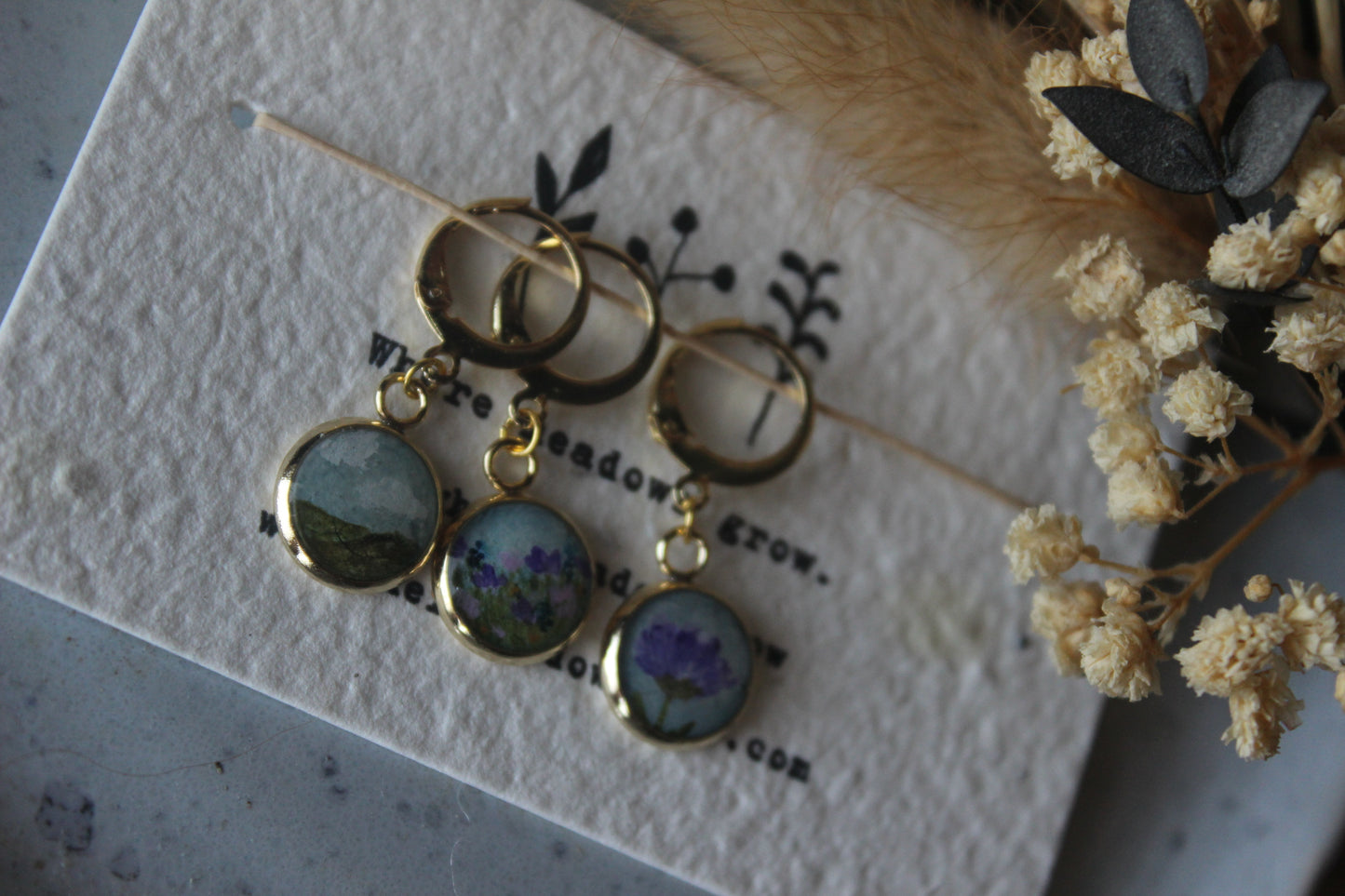 Purple Meadow Stitchmarker