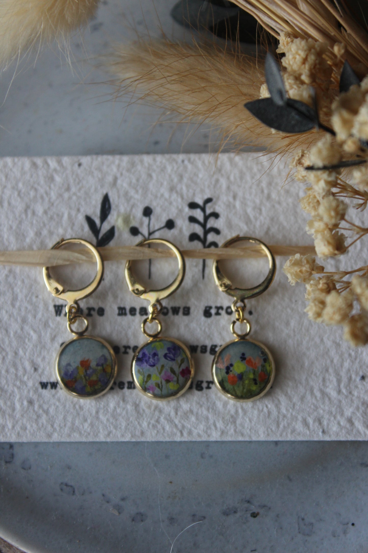 Colourful Meadow Stitchmarker Set