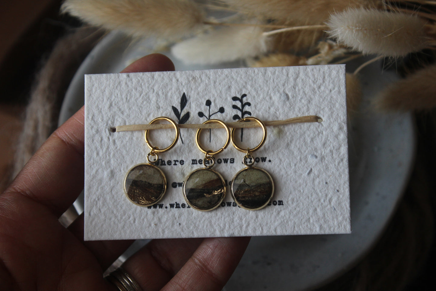 The earth in gold Stitchmarker Set