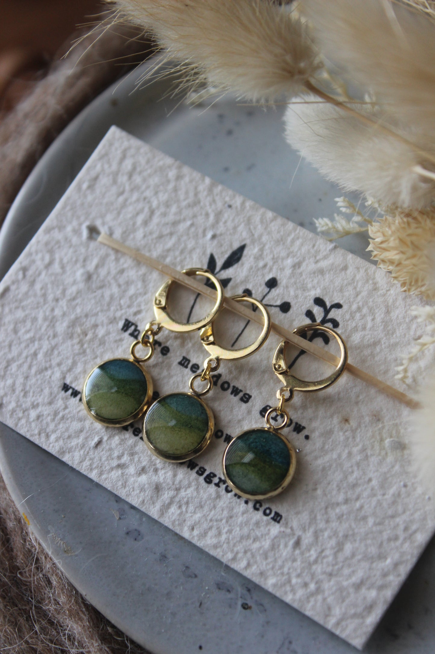Abstract Meadow Stitchmarker Set