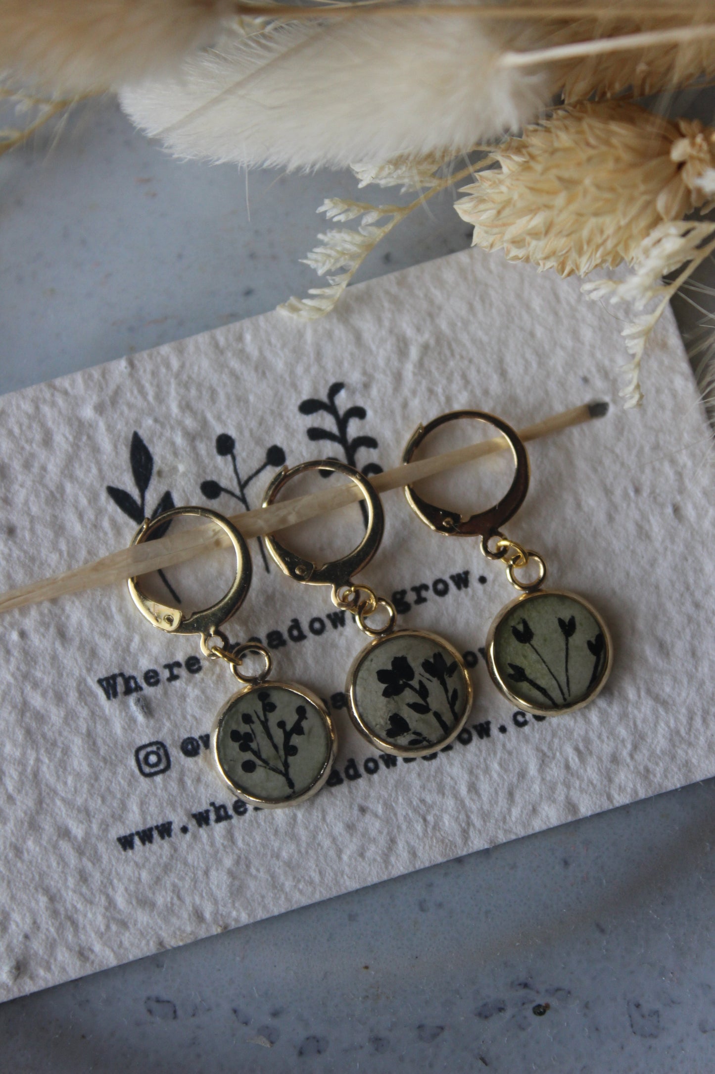 Moody Petals Stitchmarker Set