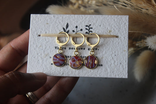 Stripes and Spots Stitchmarker Set
