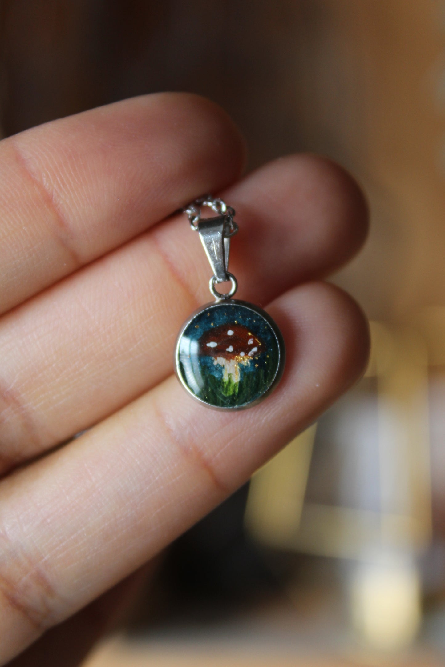 Toadstool Necklace