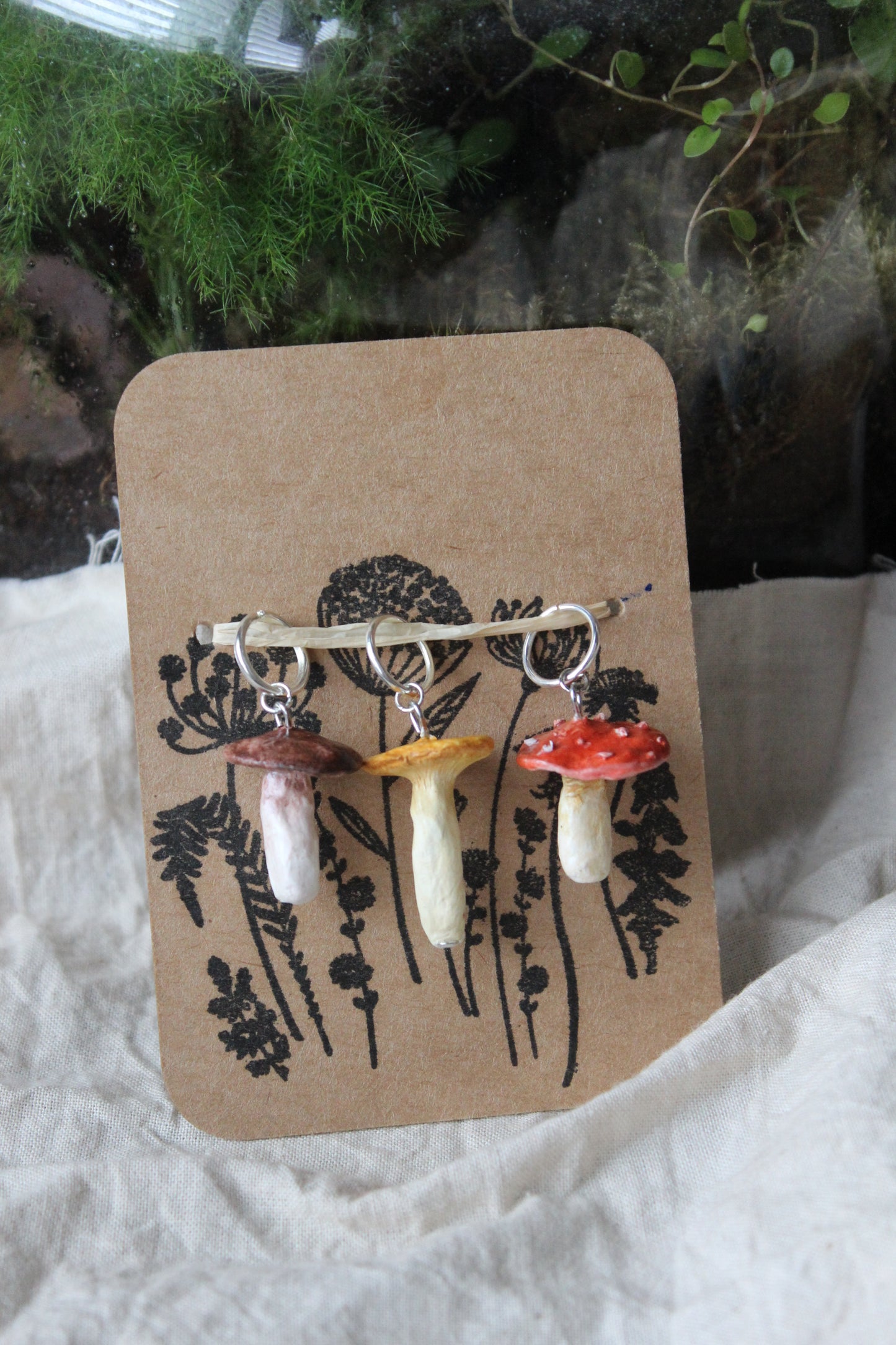 Woodland Mushroom Stitchmarkers