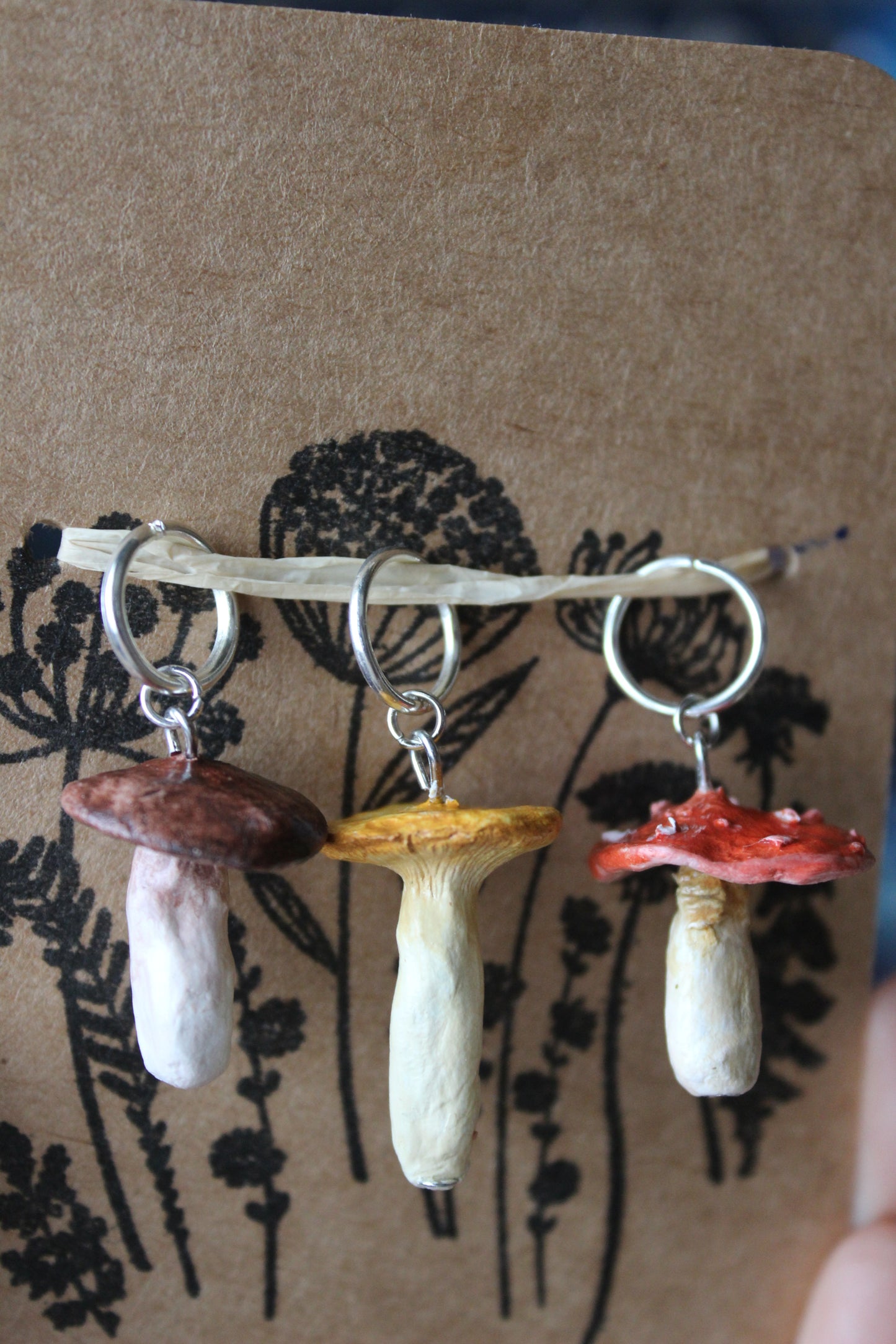 Woodland Mushroom Stitchmarkers