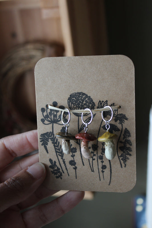 Woodland Mushroom Stitchmarkers