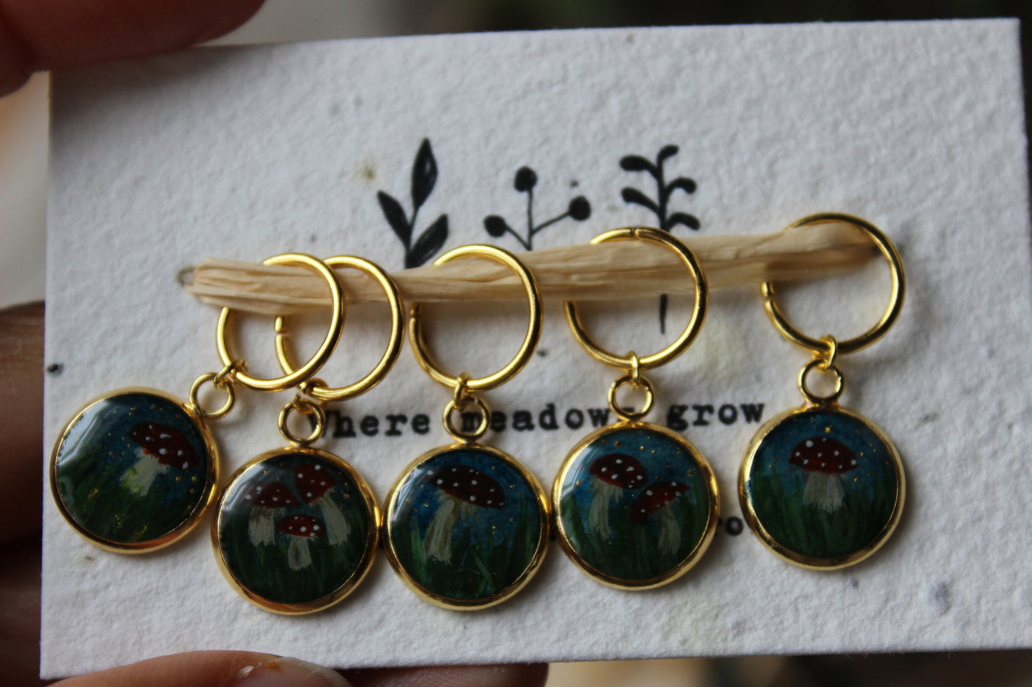 Toadstool Stitchmarkers