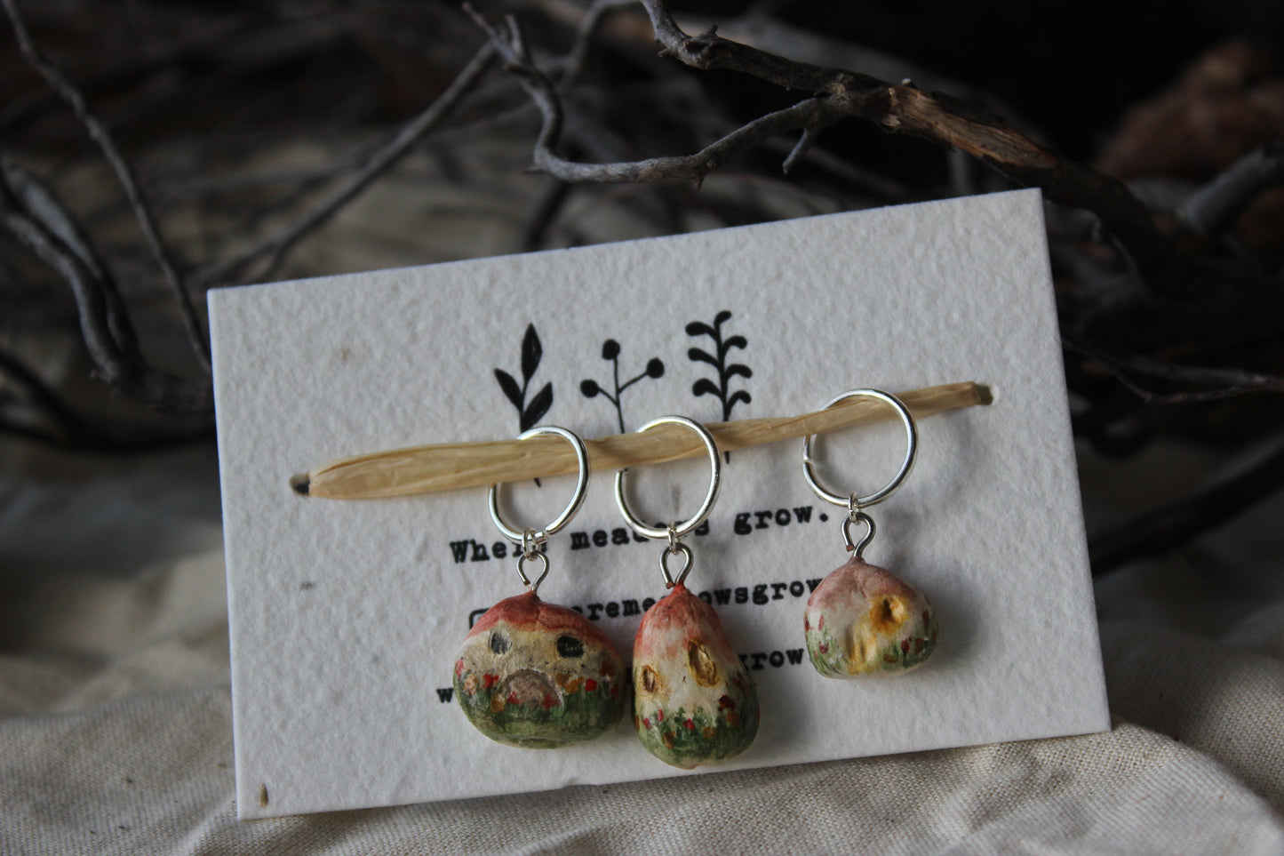Woodland houses Stitchmarkers